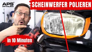 Blinde Scheinwerfer polieren wie ein Profi in 10 Minuten [upl. by Lemraj]