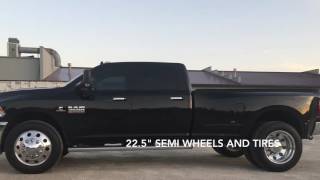 2014 Ram 3500 4x4 Complete Delete 5quot straight pipe [upl. by Adnilreb142]