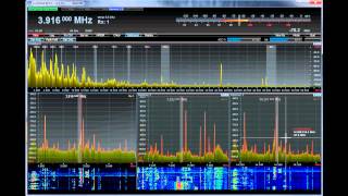 Hermes SDR radio running cuSDR [upl. by Laamaj]