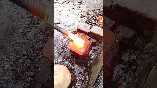 BlacksmithsTMT Bar Forgingquot forging making craft crafts shortsfeed shortvideo shorts [upl. by Notserp]