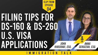 Filing Tips For DS160 amp DS260 US Visa Applications [upl. by Naivad]