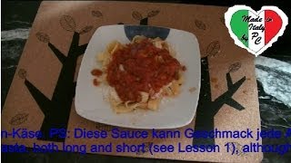 Italienisch Kochkurs 6  Tomatensauce mit Hackfleisch [upl. by Rifkin]