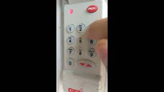 How to reprogram code reset pin on your Genie Intellicode garage door opener keypad [upl. by Edgerton624]