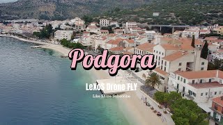 Podgora Croatia  4K Winter DRONE Fly 112024 [upl. by Meek]