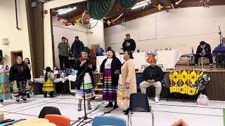 Bearhead Sisters Round Dance Opitciwan 2023 [upl. by Ahtibbat]