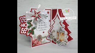 kerstboom swing card met SLESCD70 van Studiolight [upl. by Aleemaj]