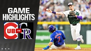 Cubs vs Rockies Game Highlights 91424  MLB HIghlights [upl. by Myer]