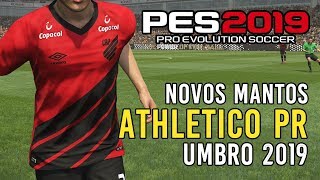 PES 2019 novos mantos do Athletico Paranaense download PS4 e PC [upl. by Elokcin]