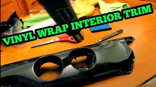 How to Vinyl Wrap Interior Trim  Step by Step  EASY [upl. by Netti]