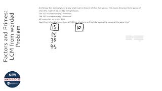 Factors and Primes LCM from worded Problem Grade 3  OnMaths GCSE Maths Revision [upl. by Adnohsor808]