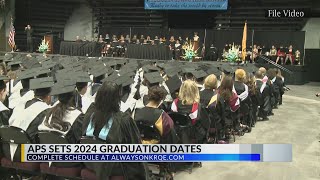 APS announces 2024 high school commencement dates [upl. by Ciapha377]