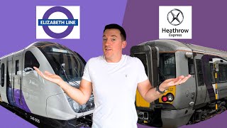 Heathrow Express vs Elizabeth Line [upl. by Ettegroeg]