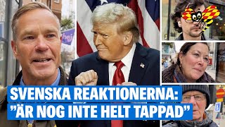 Så reagerar svenskarna på Trumps valseger i USA [upl. by Lindsay]