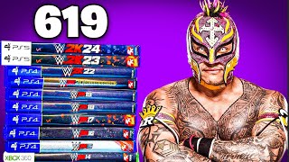 Hitting A 619 With Rey Mysterio In EVERY WWE 2K Game [upl. by Henni]