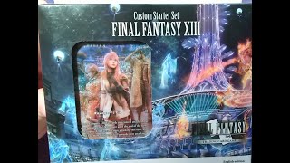 Final Fantasy TCG  FFXIII Custom Starter Set  Unboxing and Preview [upl. by Naejeillib]