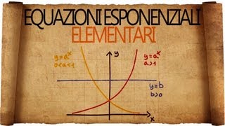 Equazioni Esponenziali Elementari  Spiegazione con Esempi Svolti [upl. by Anasus]