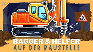 Bagger amp Baufahrzeuge ⭐ Hausbau  Kindervideos  Kinderfilme  telekids [upl. by Sale]