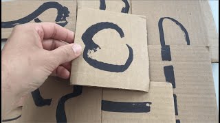 2 Preparing a Literacy Game Using Cardboard [upl. by Mountfort784]