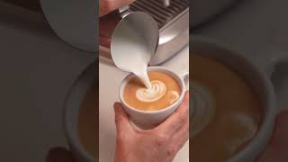 Latte Art How to pour a heart [upl. by Neeluqcaj]