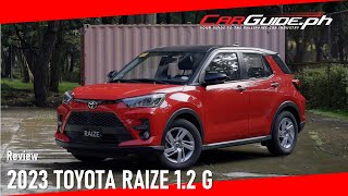 Review Toyota Raize 12 G  CarGuidePH [upl. by Westbrook]