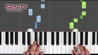 Allemande  TRINITY Piano Grade 1 20182020  Synthesia live keys tutorial [upl. by Senior]