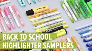 Back to School Highlighter Samplers [upl. by Leahcimaj]