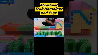 Membuat TRUK KONTAINER dari lego  TRAILER dari lego paling mudah dan gampang [upl. by Eceirahs774]