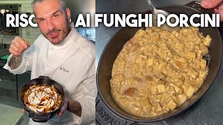 RISOTTO AI FUNGHI PORCINI  Chef Roberto Di Pinto [upl. by Hnahym250]