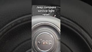 Jeep compass service light resetyoutubeshorts [upl. by Harak]