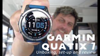 The ultimate marine smart watch The GARMIN QUATIX 7 unboxing setup and review [upl. by Ettenal]