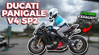 Picking Up A 2023 Ducati Panigale V4 SP2 [upl. by Eimmaj]