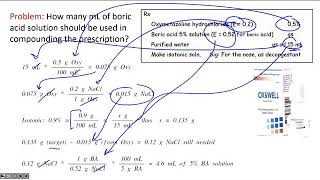 Live Classroom  Review Problems for Isotonicity Milliequivalents amp Altering Product Strength [upl. by Nyladnek]