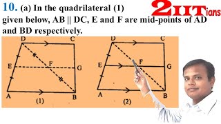 Midpoint Theorem Ex 11 Q10 Class 9 Maths ICSE ML Aggarwal Solutions [upl. by Ellissa]