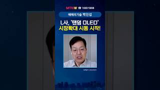 L사 탠덤 OLED 시장확대 시동 시작 mtnw lg디스플레이 [upl. by Cowie]