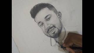 Portrait drawing by Lumograph Black and graphite pencils  Pencil Life [upl. by Ambrose389]