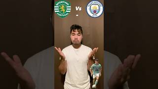 Sporting Lisbon vs Manchester City football shorts viral championsleaugue [upl. by Garris612]