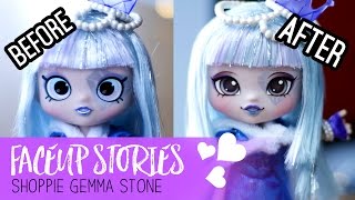 Repainting Dolls  Shoppies Gemma Stone  Faceup Stories ep45 [upl. by Asirap886]