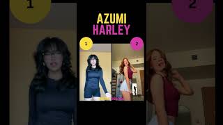 Azumi 💜🔥 vs Harley 🧡🤗 Dance Keep Up Challenge Rate 1👆 or ✌️ tiktok dance trending fyp [upl. by Gibun817]