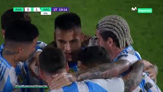 PARAGUAY vs ARGENTINA LAUTARO MARTÍNEZ ABRE EL MARCADOR EN ASUNCIÓN  CLASIFICATORIAS 2026 🇵🇾⚽🇦🇷 [upl. by Siclari259]