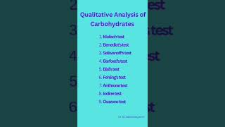 Qualitative analysis of carbohydrates [upl. by Keslie]