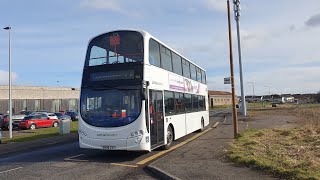 Lothian Country Volvo B9TLWright Eclipse Gemini 2 932SN09CVT  Route 72 [upl. by Adnilra]