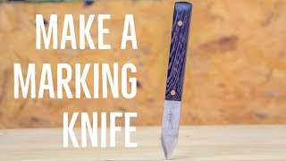 Make a Marking Knife  Woodworking Tutorial  Hock Kit [upl. by Acirtap]