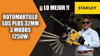 Rotomartillo SDS Plus Stanley Cincelador STHR1232KB3  El Mejor Hammer Drill Stanley 🛠🚀 [upl. by Shanleigh808]