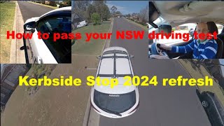 065 How To Pass NSW Driving Test Kerbside Stop Manoeuvre 2024 refresh [upl. by Jodoin323]