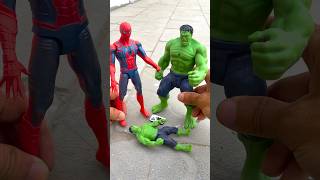 Spiderman and Hulk saves his Son from Joker  Marvel Toys hulk marveltoys spiderman [upl. by Kcirdnek]