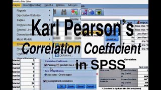 Calculate Correlation Coefficient in SPSS [upl. by Jenkel]