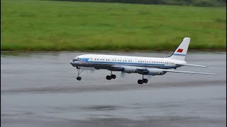 Пассажирский самолёт Ту114 на радиоуправлении RC Airliner Tupolev Tu114 USSR [upl. by Ydarg]