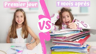 Premier jour VS 1 Mois après II SKETCH BACK TO SCHOOL 😂 KIARA PARIS 🌸 [upl. by Arriek783]