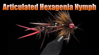 Articulated Bead Chain Body Hexagenia Hex Nymph Fly Tying  Tied By Herman deGala [upl. by Kelsey]