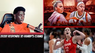 Becky Hammon Responds to Hamby  Caitlin Clark amp Fever contenders [upl. by Noimad]